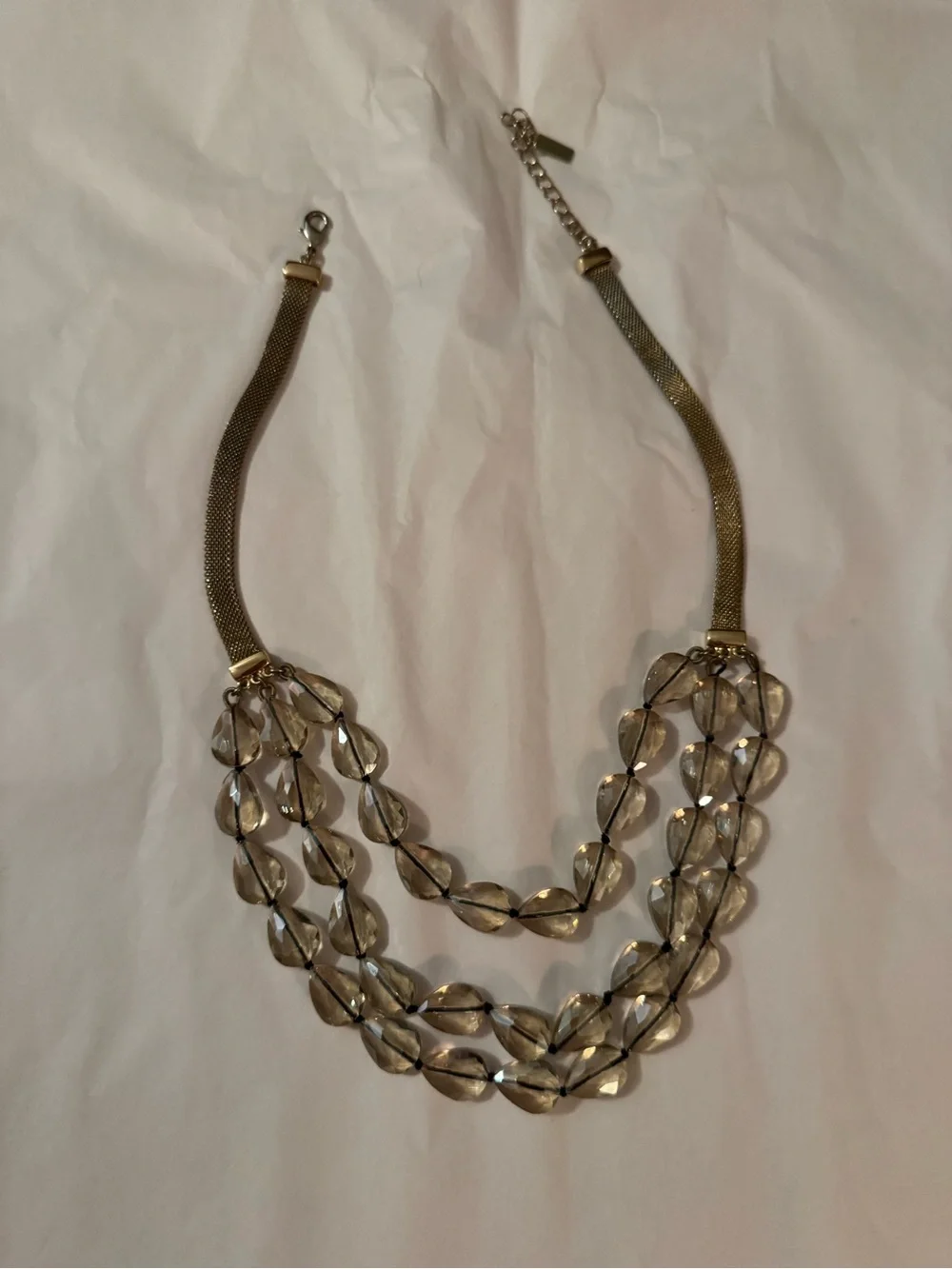 Baublebar Multi-Strand Smoky Crystal Necklace